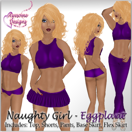 *Awesome Designs Naughty Girl In Eggplant