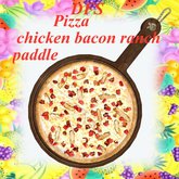 pizza - chicken bacon ranch paddle