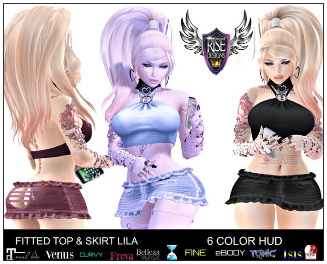 DEMO LILA TOP N SKIRT OUTFIT Boxed Rise Designs