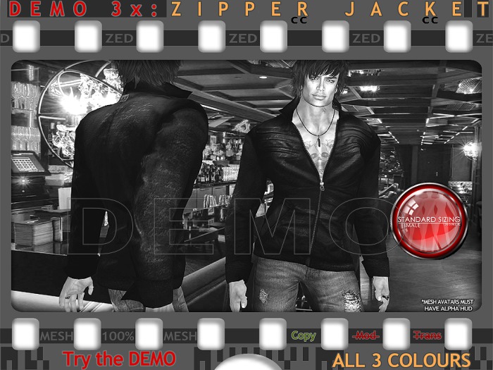 DEMO - ZED MESH Signature Zipper Jacket