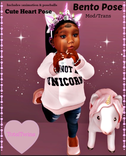 Toddleedoo - Model Pose Heart -Boxed