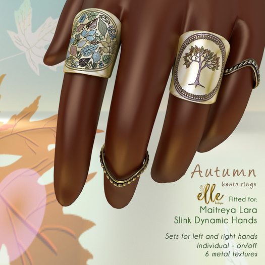 Slipper - Autumn Bento Rings