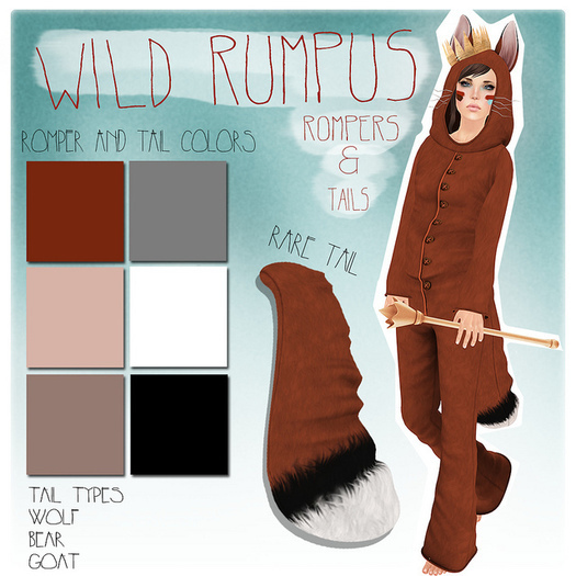 [Aux] Wild Rumpus Tail - Goat (tan)