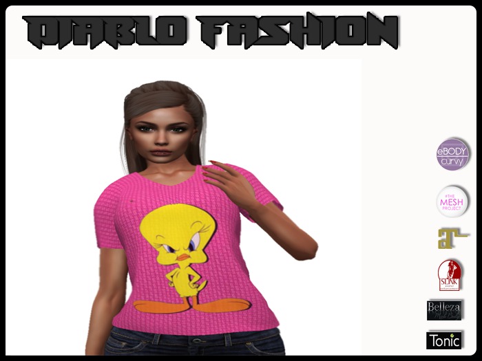 Diablo fashion Women shirt Tweety