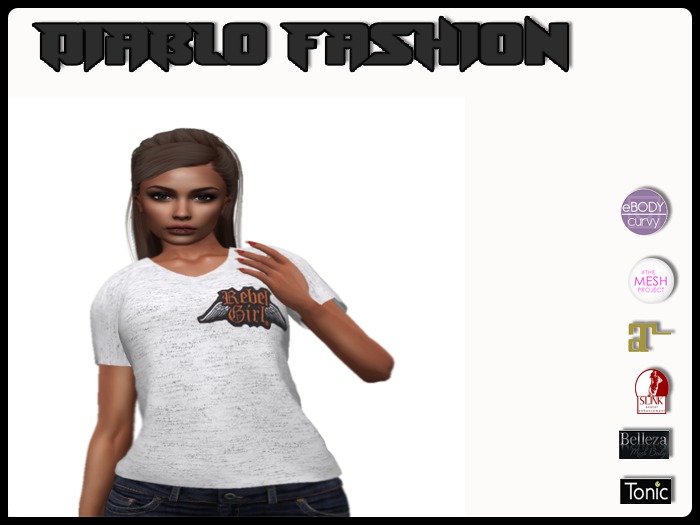 Diablo fashion Women shirt Rebel logo 