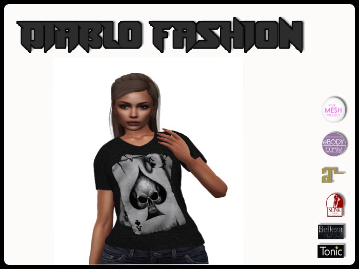 Diablo fashion Women shirt Cards 