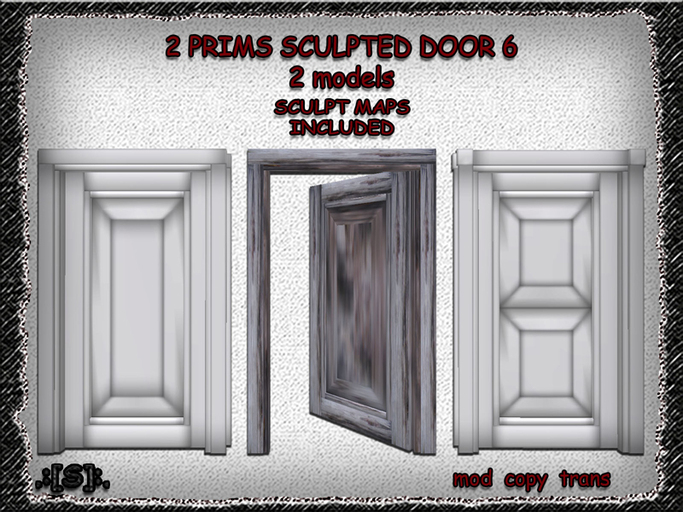 .:[S]:. 2 prims sculpted door 6 (box)