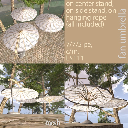 fan umbrella - gray