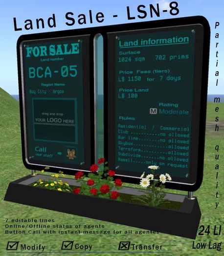 Land Sale  LSN-8