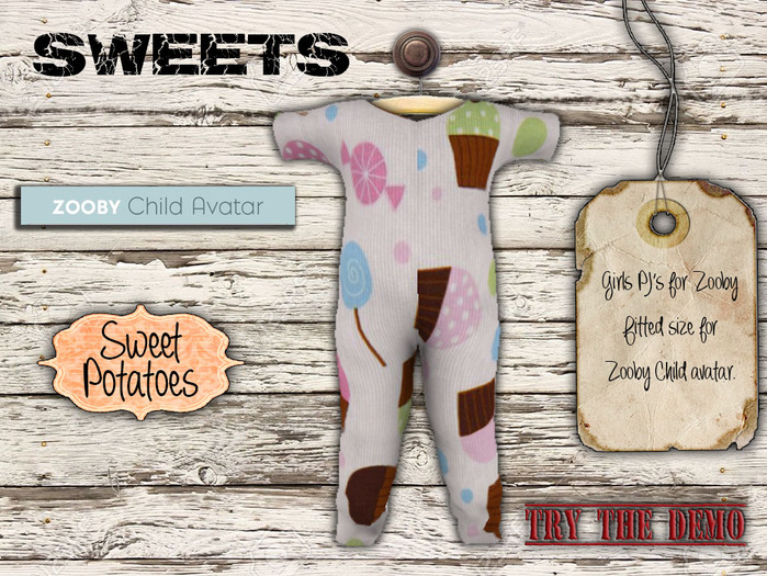 < SP > Girls PJ's for Zooby - Sweets
