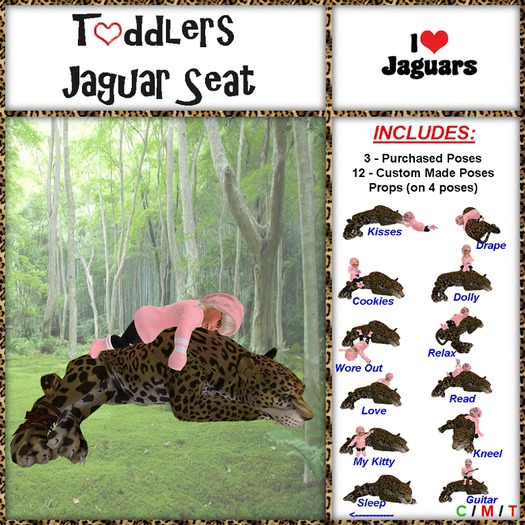 Second Life Marketplace Toddler Jaguar Seat