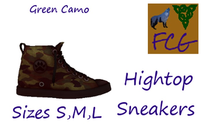 High Tops Green Camo