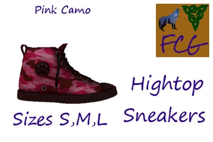 High Tops Pink Camo