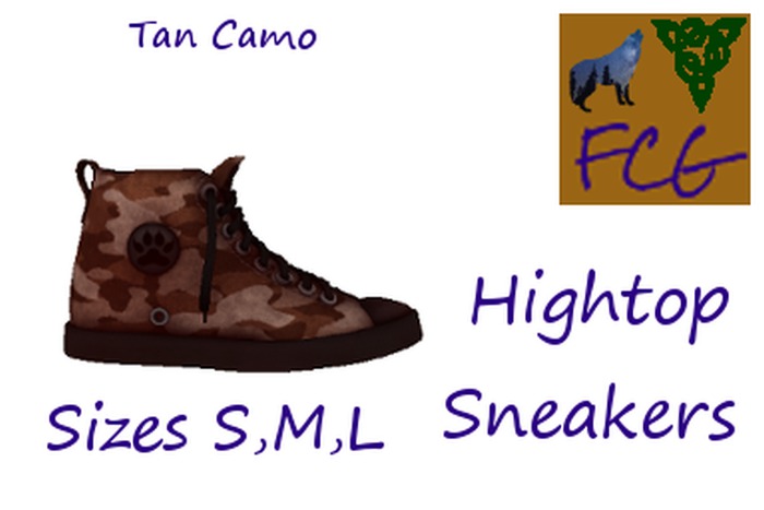 High Tops Tan Camo