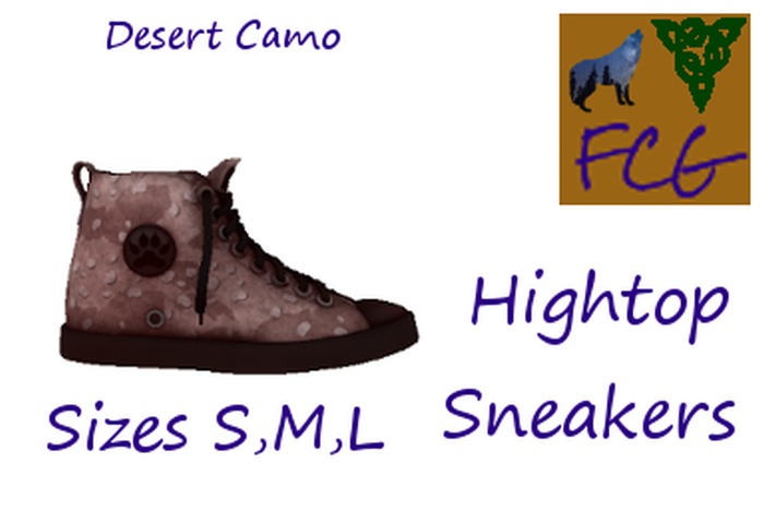 High Tops Desert Camo