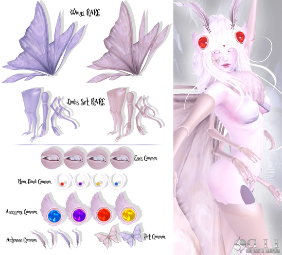 + Lunar Moth Accessory Purple + {aii}