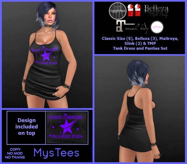 *MysTees* Rockstar Tank Dress - Boxed