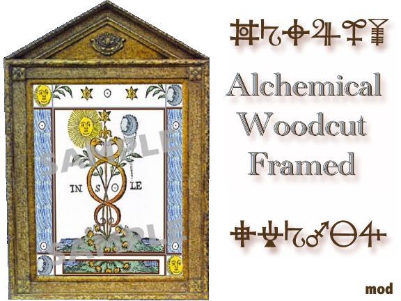 Alchemical Woodcut - Framed 