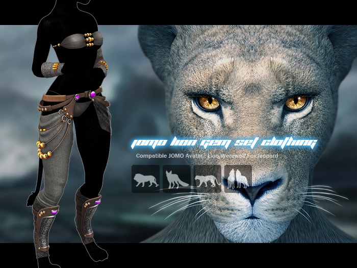 JOMO Female Lion Gem Set B