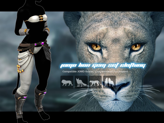 JOMO Female Lion Gem Set C
