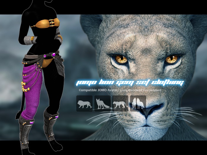 JOMO Female Lion Gem Set E