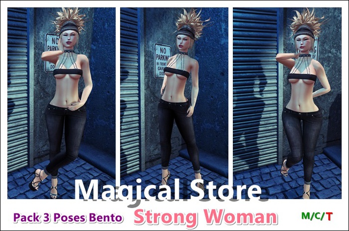 (( M a g i c a l )) PACK 3 Bento Poses Strong Woman BOX