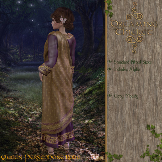 Dreaming Thicket - Queen Persephone Robe - Nestis