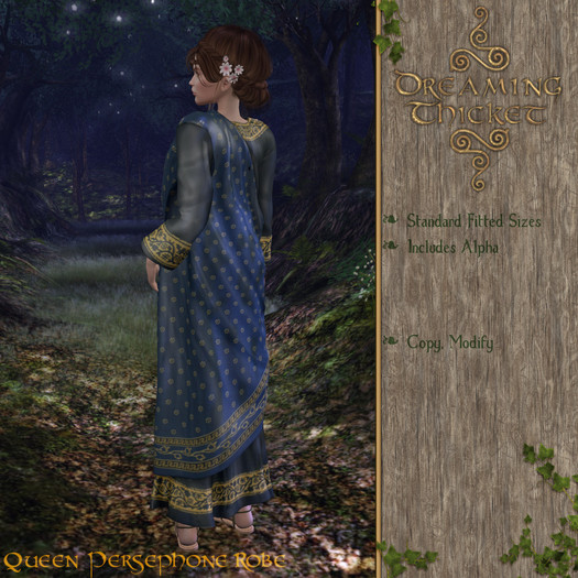 Dreaming Thicket - Queen Persephone Robe - Styx