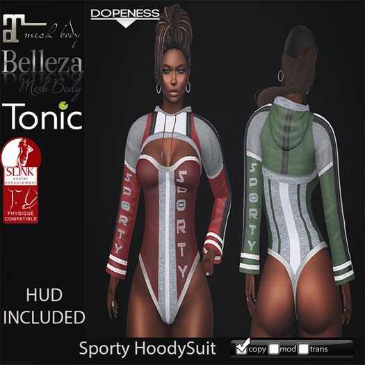 [DOPE] Sporty HoodySuit Set BAG