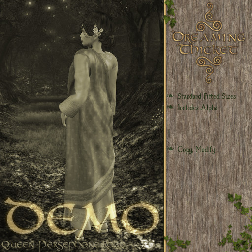 Dreaming Thicket - Queen Persephone Robe - DEMO