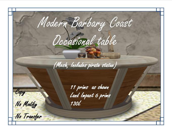 Modern Barbary Coast Occasional Table