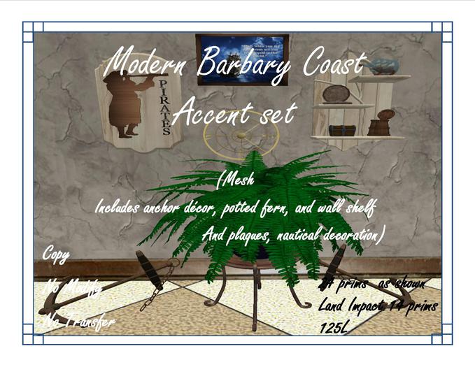 Modern Barbary Coast Accent Set