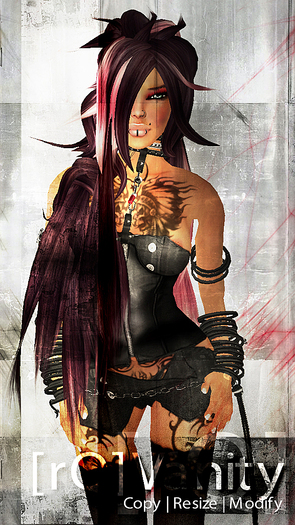 [rQ]Vanity~MAJESTIC/CORAL (Long Woman's Hair)