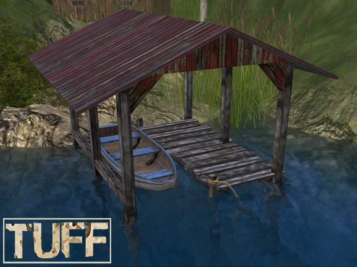 [TUFF] Boathouse - Blue & White Rowboat HD Rezzer
