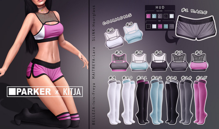 PARKER x KITJA FULL SET MAITREYA + RARE SHORTS