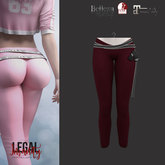 Legal Insanity - Lana red leggings