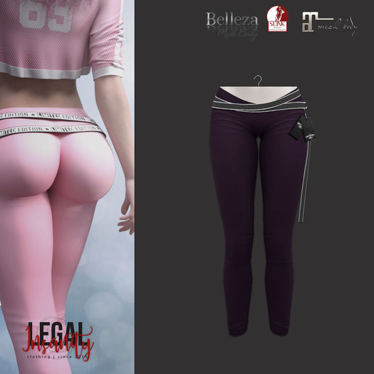 Legal Insanity - Lana purple leggings
