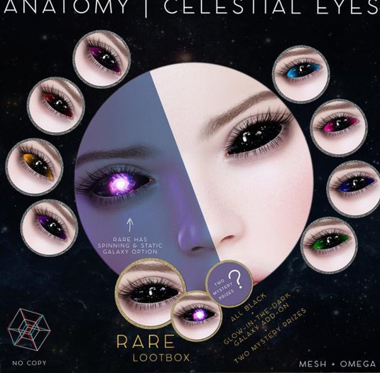 ANATOMY -  Celestial Eyes - Common - Blue Black (rez to open)