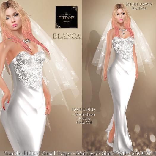 ::TD:: Blanca Mesh Bridal Gown