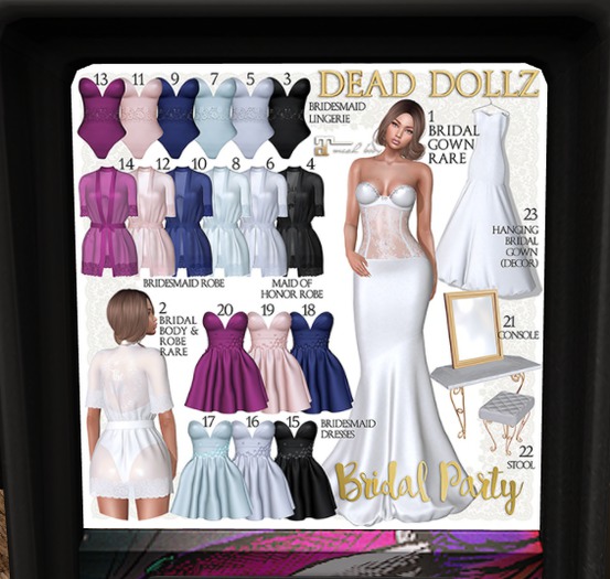 6. Dead Dollz - Bridal Party - Indigo Robe