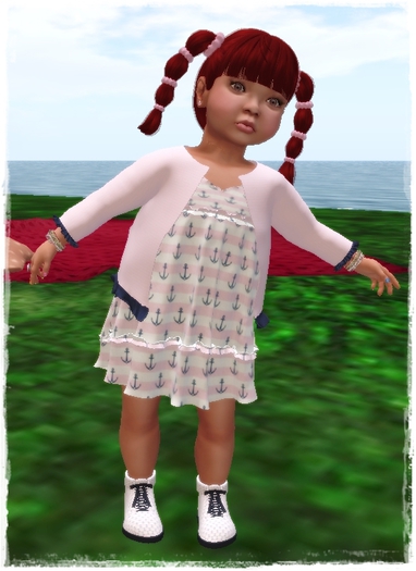 BOX TD BABY DRESS-SET - PINK SAILOR