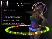 .:S.C:. LED Hula Hoop - 3.5 - Dual HUD+Random Mode!