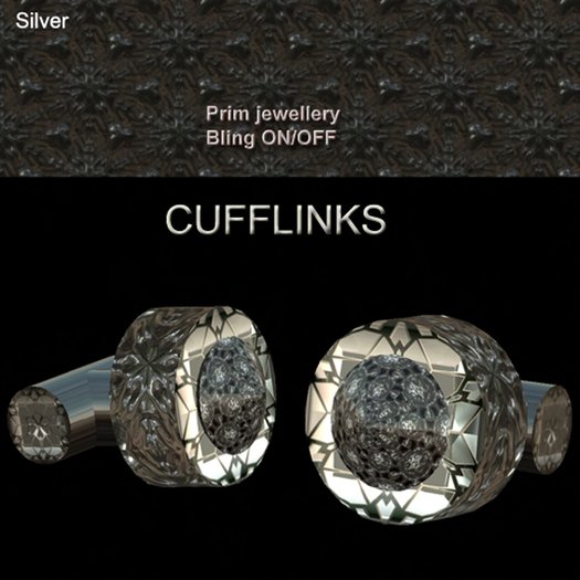 Cufflinks boutons manchette Silver * @ Bad At Croquet