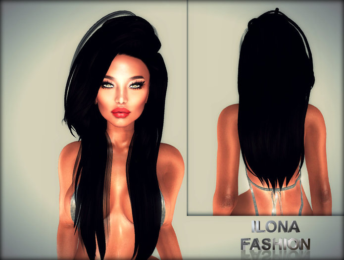 *ILONA fashion*  Black Hair *