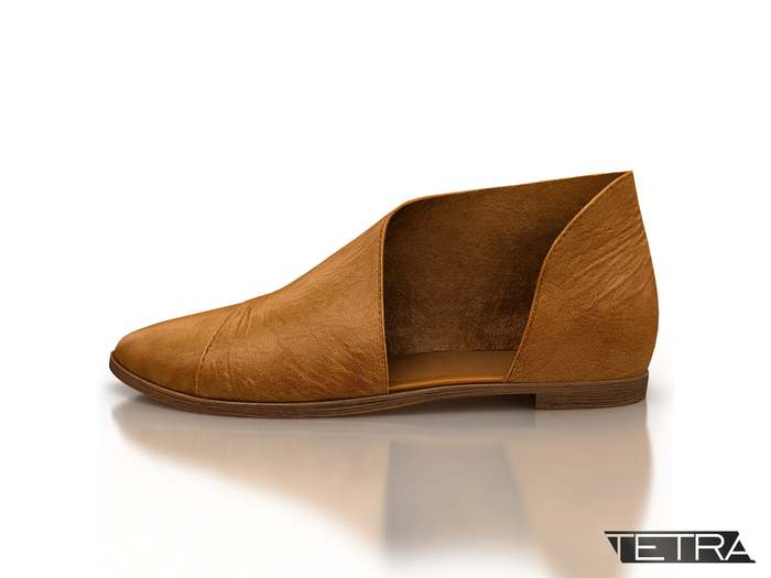 TETRA - Unisex pointed flats (Canary)