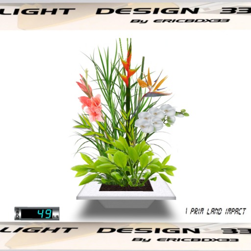 Flowers Arrangement 4 High Quality Mesh 1 Prim (Boxed)