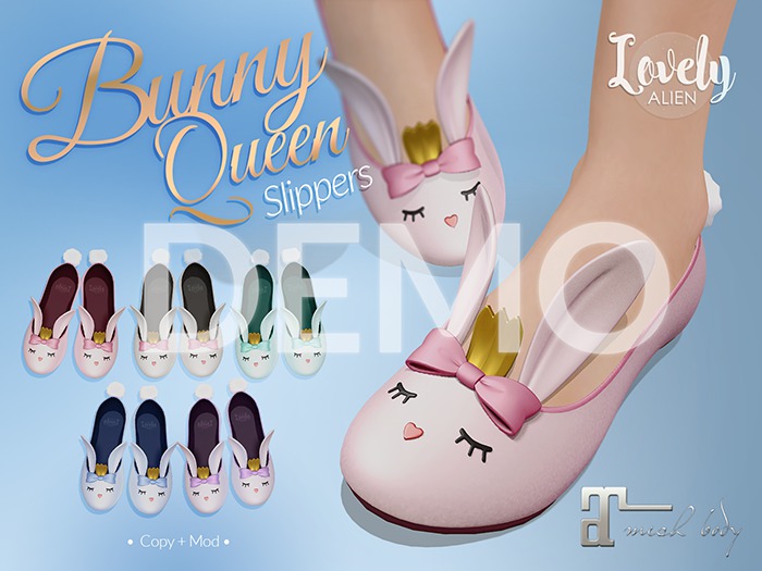 ((LovelyAlien))BunnyQueen - Slippers - Maitreya - DEMO