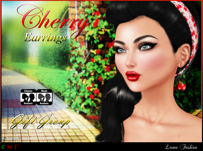 -Lamu Fashion-Earrings CHERRY Gift group