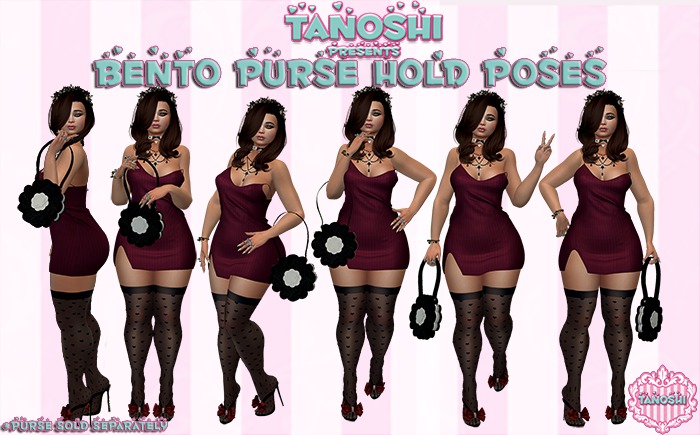 Tanoshi's Bento Purse Poses! (Add&Click)