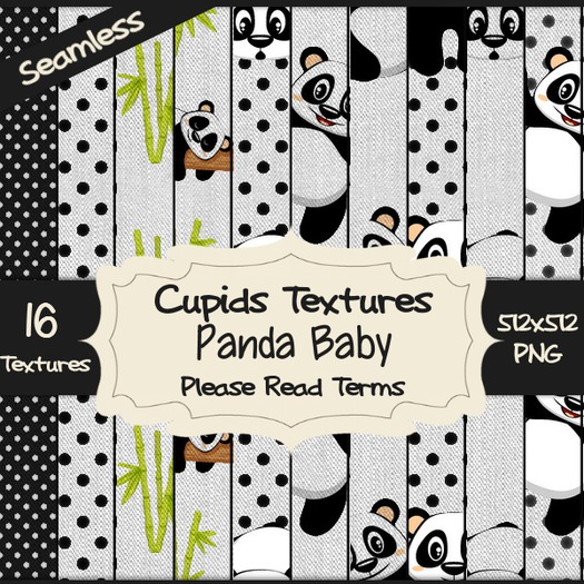*Cupids Textures * 16 PANDA BABY